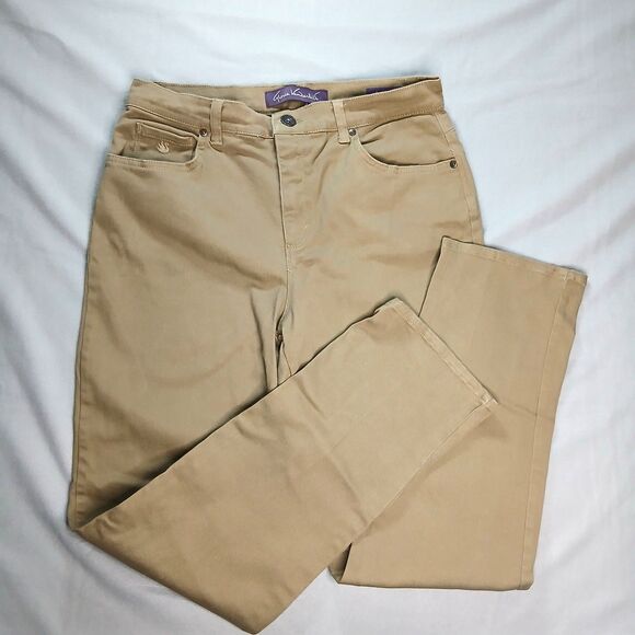 Gloria Vanderbilt Amanda Classic Khaki Jeans High Rise Pants Comfort Women's 10 - Picture 2 of 8